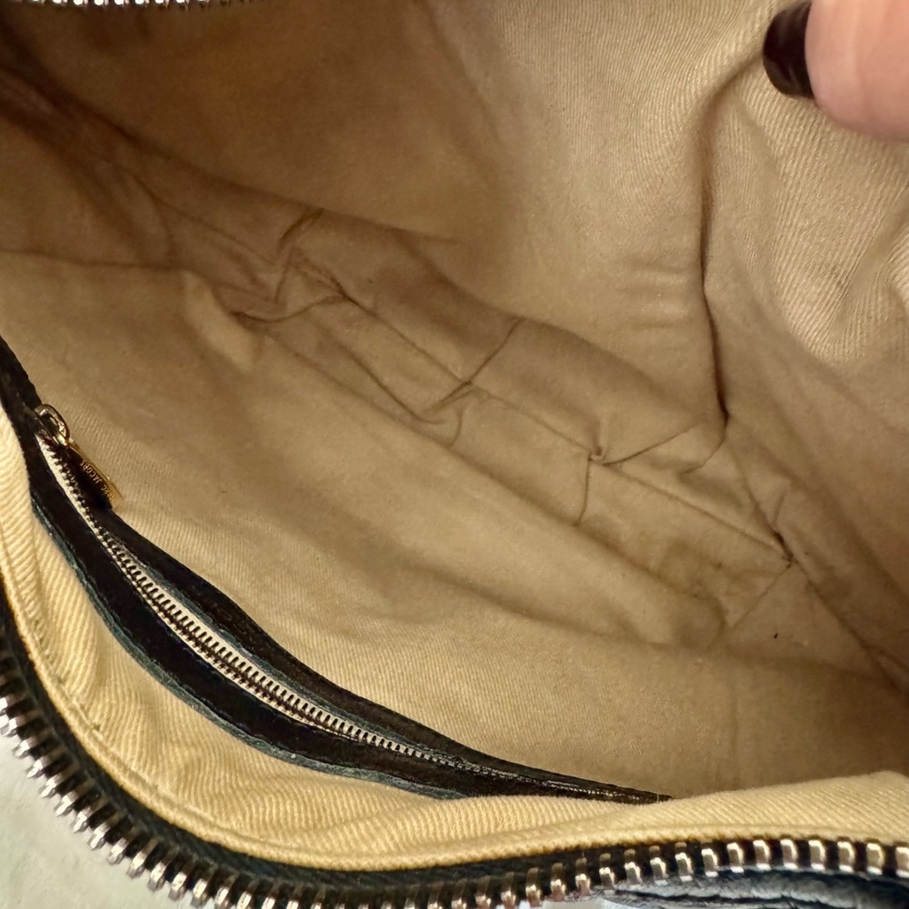 MARC JACOBS Black Quilted Calfskin Leather Banana Hobo Bag - Picture 11 of 15